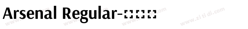 Arsenal Regular字体转换